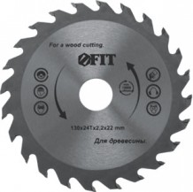 Диск пильный для циркулярной пилы Fit 37745, 200 х 30 х 24 T, по дереву