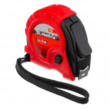 Рулетка Rubber 3 м х 16 мм, обрезиненный корпус Matrix 31003